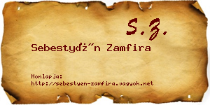 Sebestyén Zamfira névjegykártya